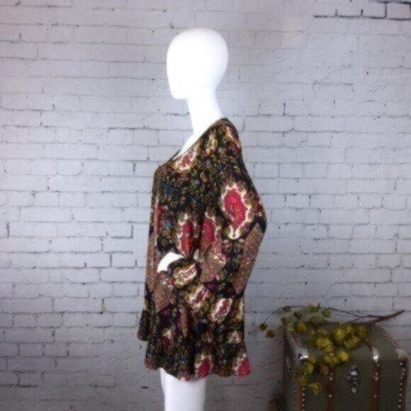 Show Me Your Mumu Boho Mini Shift Dress Black Size Small - Picture 3 of 6